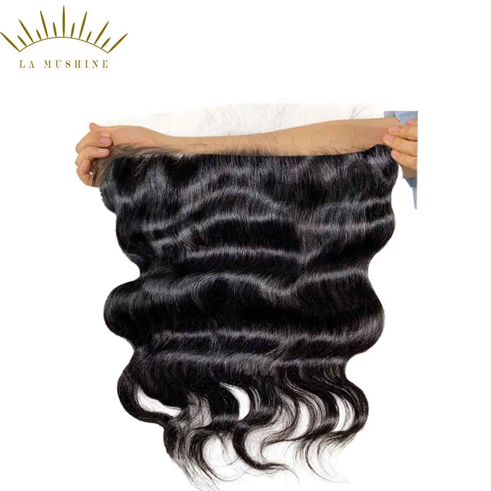 

raw Burmese preplucked invisible body wave 13x4 hd thin swiss lace frontal vendor