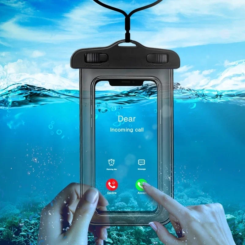 

2021 top selling Universal Waterproof Case Swim Cover Pouch Bag Mobile Phone case and Water Proof Case For iPhone 12