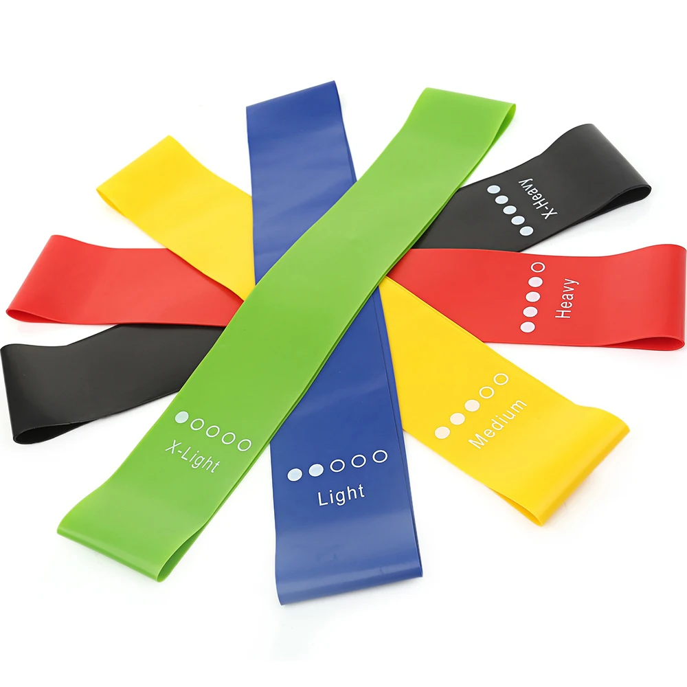 

Natudon wholesale hip exercise fitness insanity short thick resistance loop band 5 pieces with your logo, Blue/green/yellow/red/black