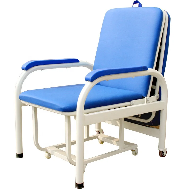 

Hot sale Customized Collapsible Hospital Reclining Attendant Chair