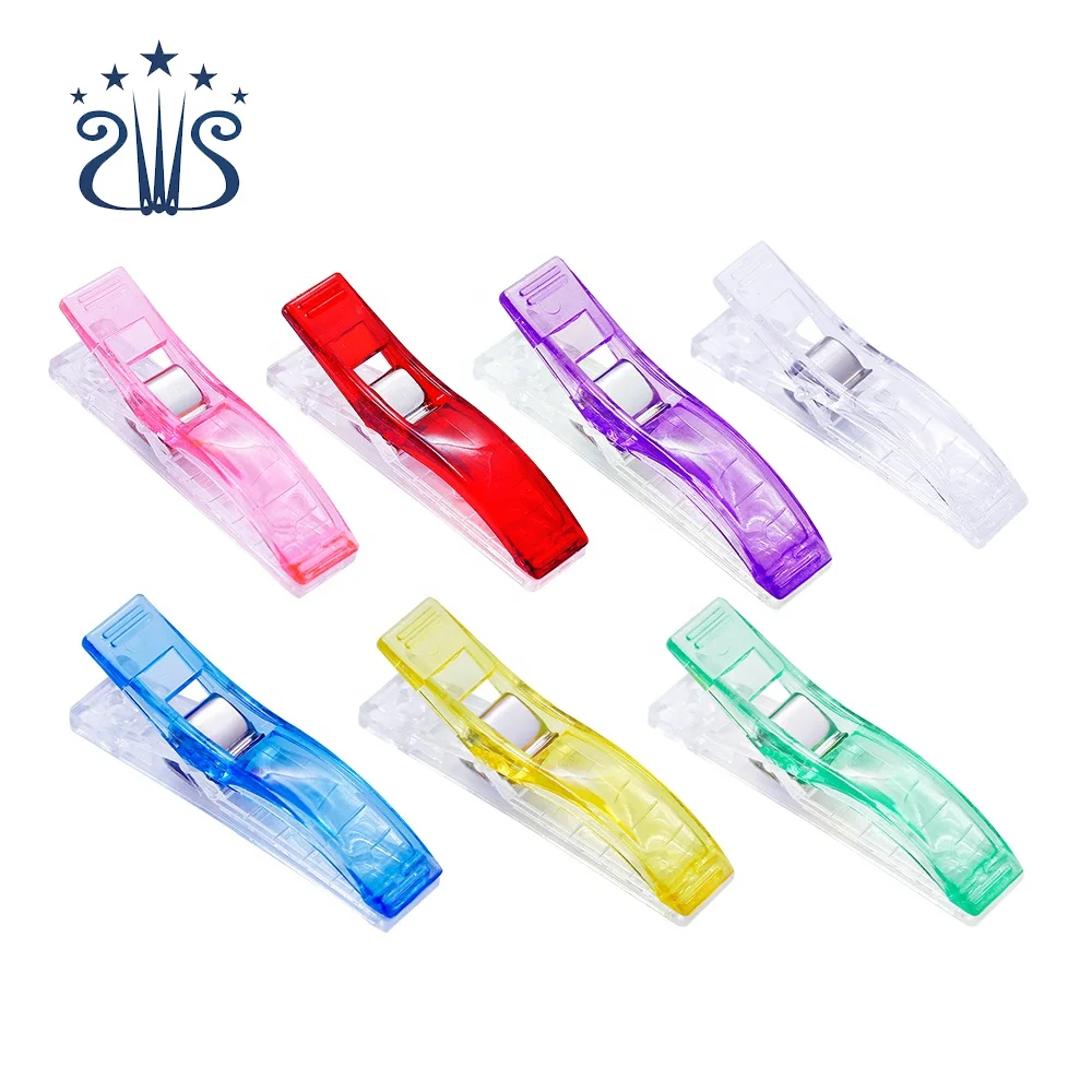 
RTS Fabric Binding Wonder Sewing Clips Long Plastic Clips Binder Clips 