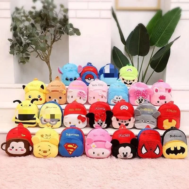 

Wholesale New Children's School Bag Kindergarten Boy Mini Cartoon Plush Backpack Boy Girl Baby Child Student Cute School Bag, Accept customized color