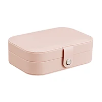

Wholesale Custom Waterproof Small PU Ring Jewelry Packing Box With Logo White Earring Ring Luxury Jewelry Travel Storage Box