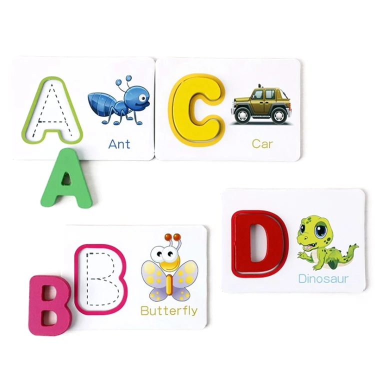 

Intelligence cognitive english letters flash cards learning handwriting card