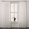 In stock room polyester classic tulle linen hotel sheer window curtain voile