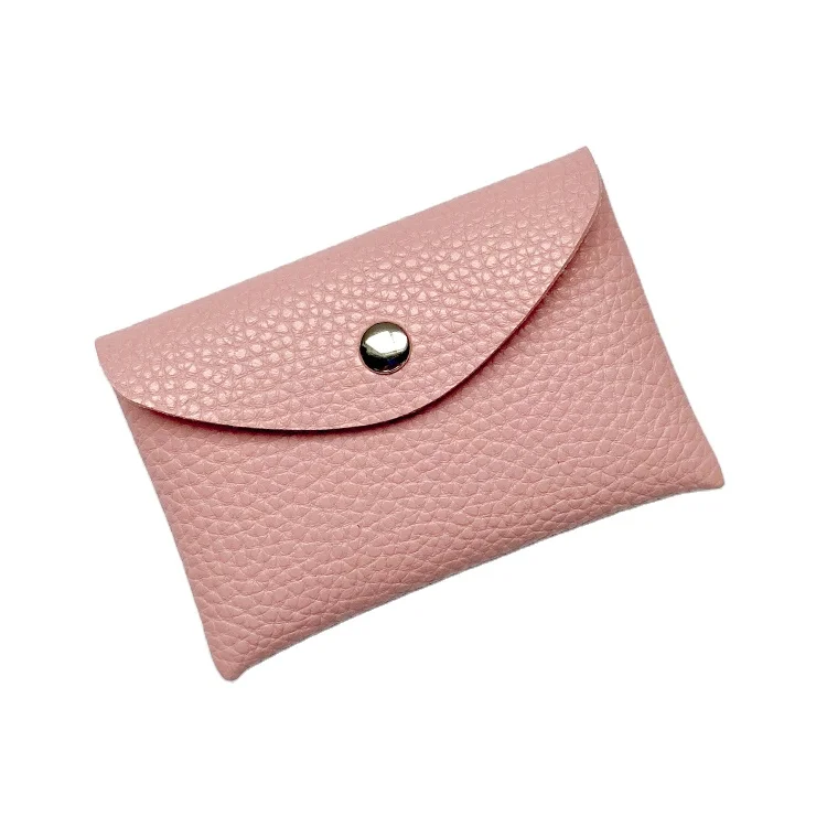 

2021 Wholesale New Mini Leather Wallets Purse Women Girls For Change Card, Pink,blue,gray,red,black