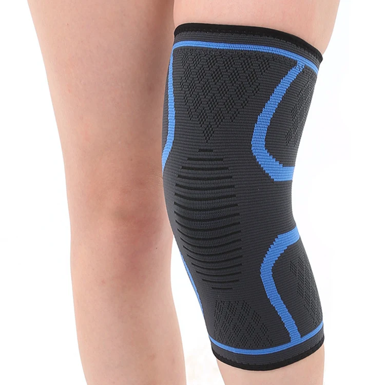 

Arthritis Joint Pain Walker Stabilition Sport Protection Compression Knee Support Sleeve Knee Brace, Black blue red pink orange