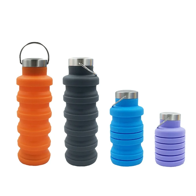 

Travel Cycling Silicone Folding Water Bottle Casual Outdoor Tools Portable Simple Sports Cups Creative Min Casual Outdoor Gadget