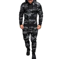 

2020 Hot Selling Jogging Wear 2 Piece Set Sweatsuit Muscle Fit Custom Mens Tracksuit