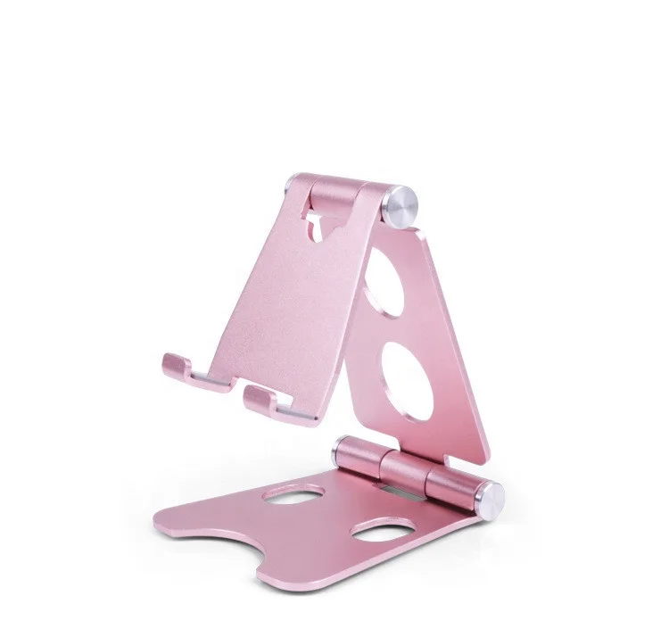 

Aluminum Cell Phone Desk Stand Holder Desktop Solid Portable Universal Desk Stand for Mobile Phone Tablet Display Stand