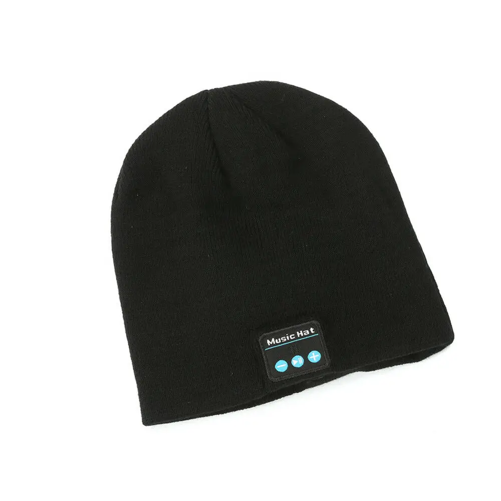 

BT V5.0 Hat Wireless Music Headset Headphone Beanie Speaker Warm Smart Mic