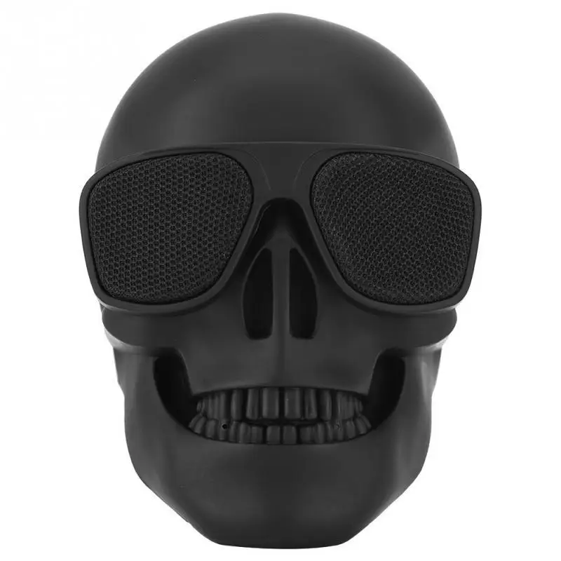 

2020 new creative portable skull blue tooth speaker mini outdoor speaker, Black