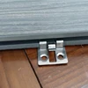 Plastic and Stainless steel Clip wpc decking metal clips best selling hollow chamber profile outdoor deck