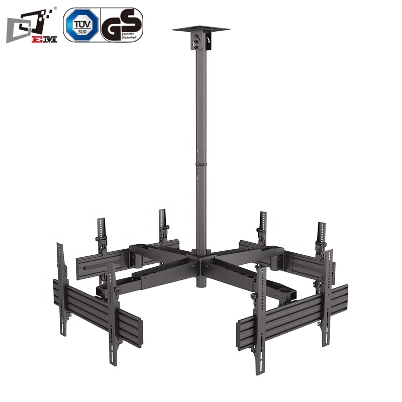 

Retractable Hanging Ceiling Mount TV Arm For Four Screen