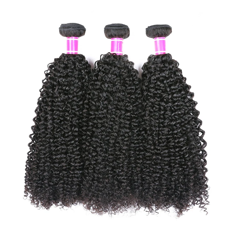 Grace 8a human hair bundles with lace frontal closure, kinky curls with closure lace,human hair lace frontal piece