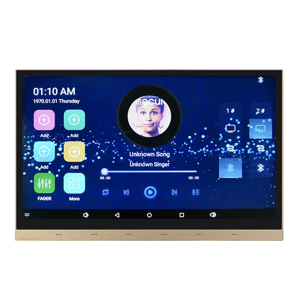 

SURPASS audio 10'' Android WiFi Blue tooth Remote Control Music 8x25W Wall Mounted Amplifier Smart Home System Control Panel