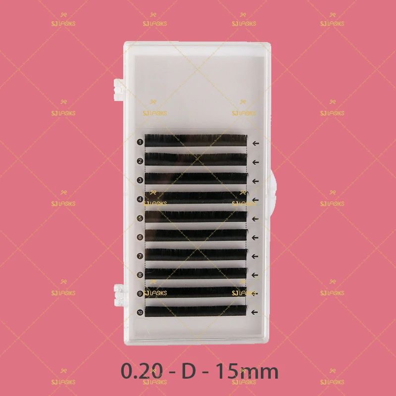 

private label vegan lashes eco eyelash extensions with packaging box