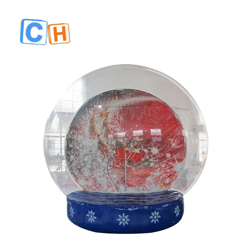 

Party Hot selling Commercial Christmas decorations display Advertising Inflatable snow globe Show Ball for sale