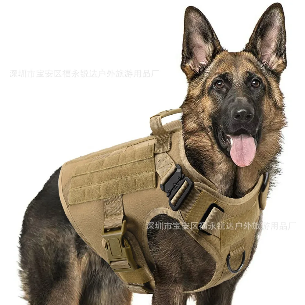 

No Pull Harness For Large Dogs Military Tactical Dog Harness Vest German Shepherd Doberman Labrador Service Dog Training Product