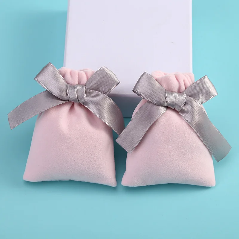 

Luxurious Pink Jewellery Pouch Bag With Jewelry Box Packaging