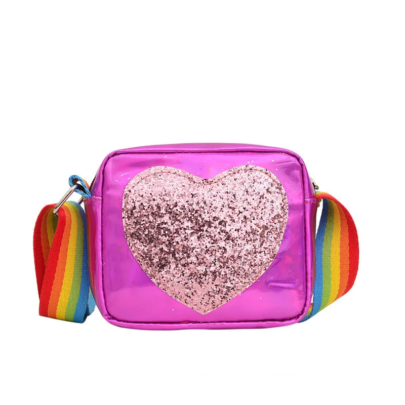 

2020 Girls' Purse Little Purse Cute Little Handbags Lady Bright Color Bags Little Bags Handbags for Kids Heart Shape Purses, Picture