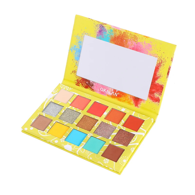 

Cosmetics Custom Private Label Shimmer Waterproof Wholesale 15 Color Eye Shadow Eyeshadow Palette