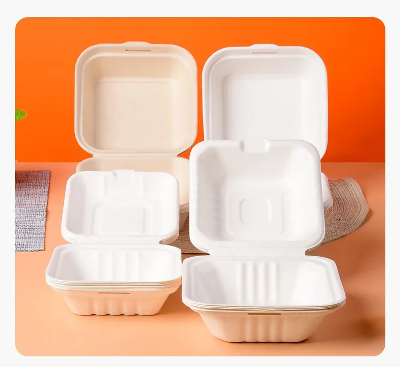 

Wholesale Lunch Box Disposable Biodegradable Sugarcane Bagasse Food Container