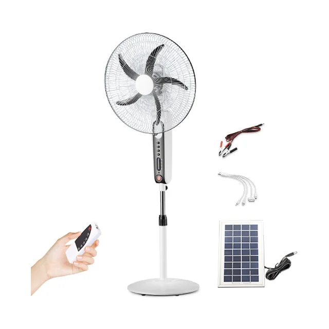 

rechargeable fan emergency ac dc solar fan battery operated stand fans
