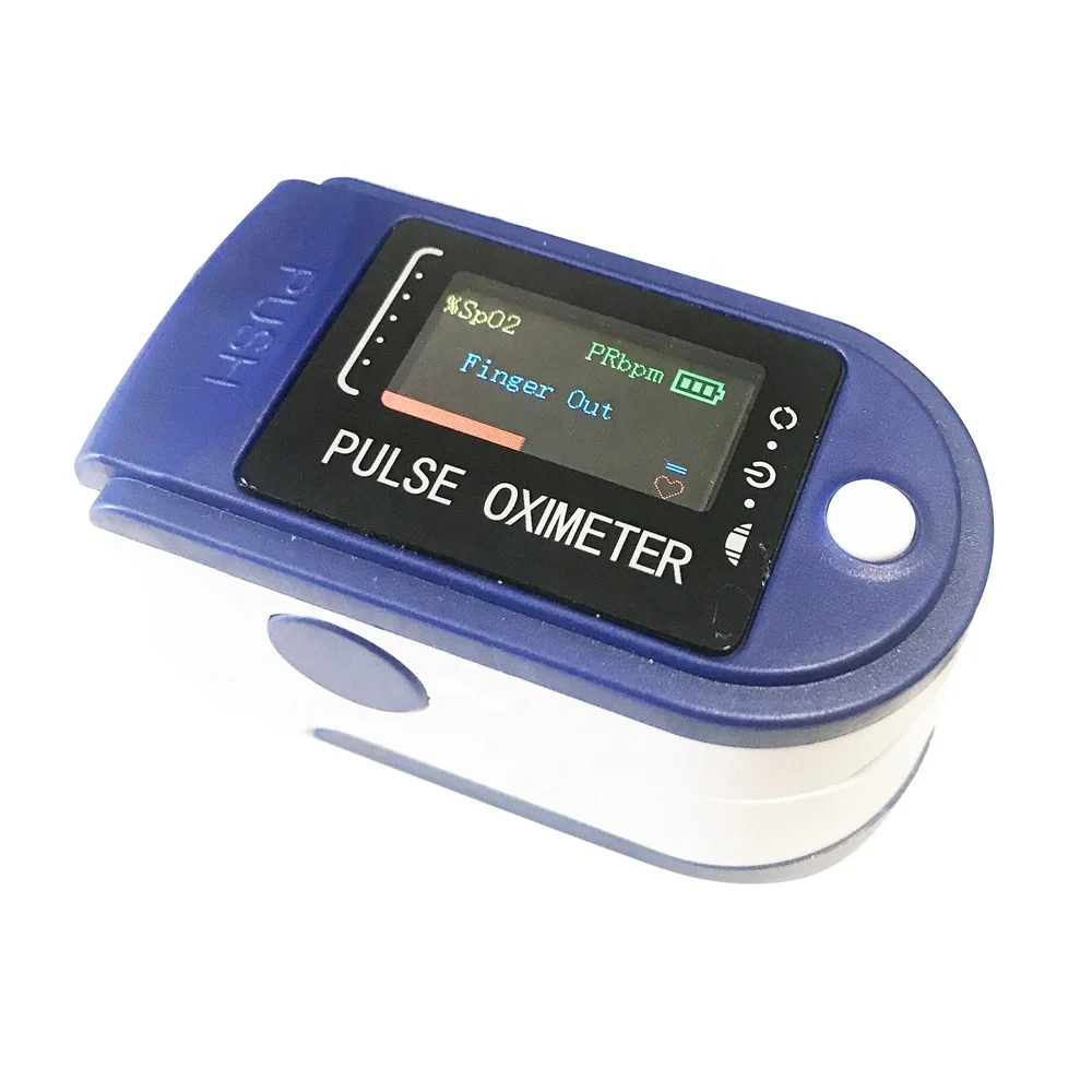 

Oximetro Pulse Oximiter Oximetes 8-Hour Sleep Monitoring Digital Blood Oxygen Saturation Monitor Oximetro Finger Spo2 Pulse Oxim, Blue