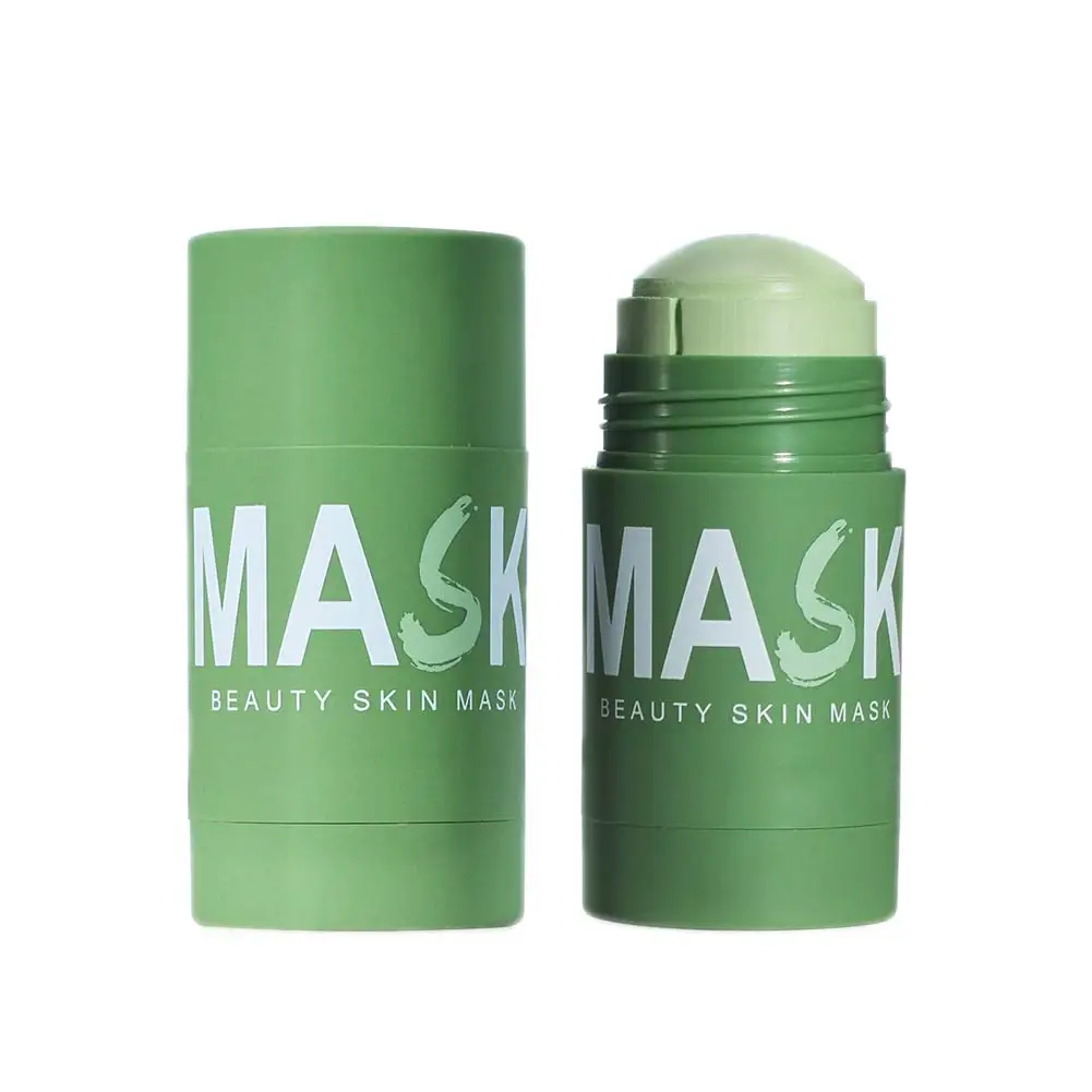 

Private Label natural green tea mud mask Oil Control Moisturizing Hydrating Rotating Clay Mask Stick