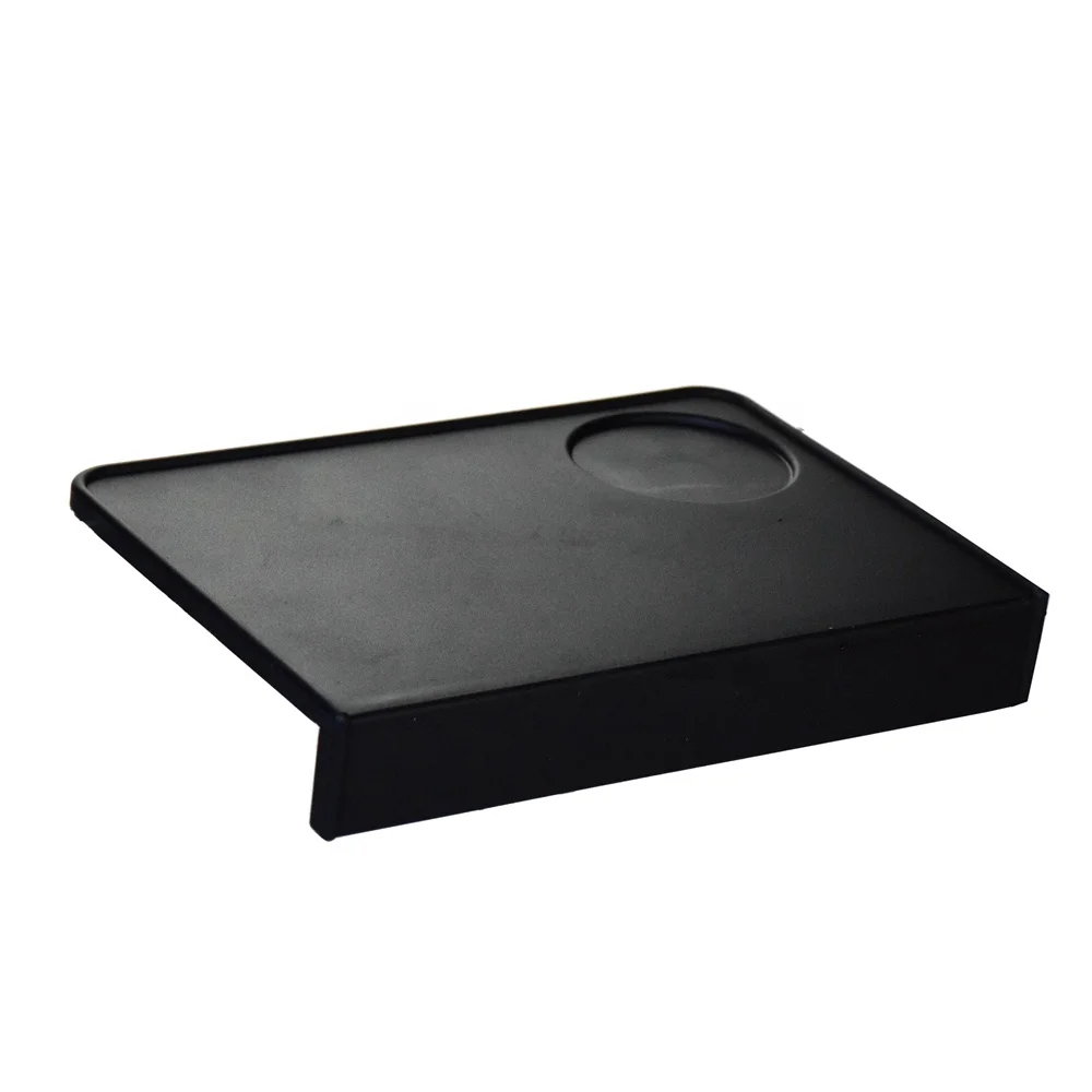 

Z High Quality silicone coffee tamper mat Single Double Hole coffee tamper pad, Black