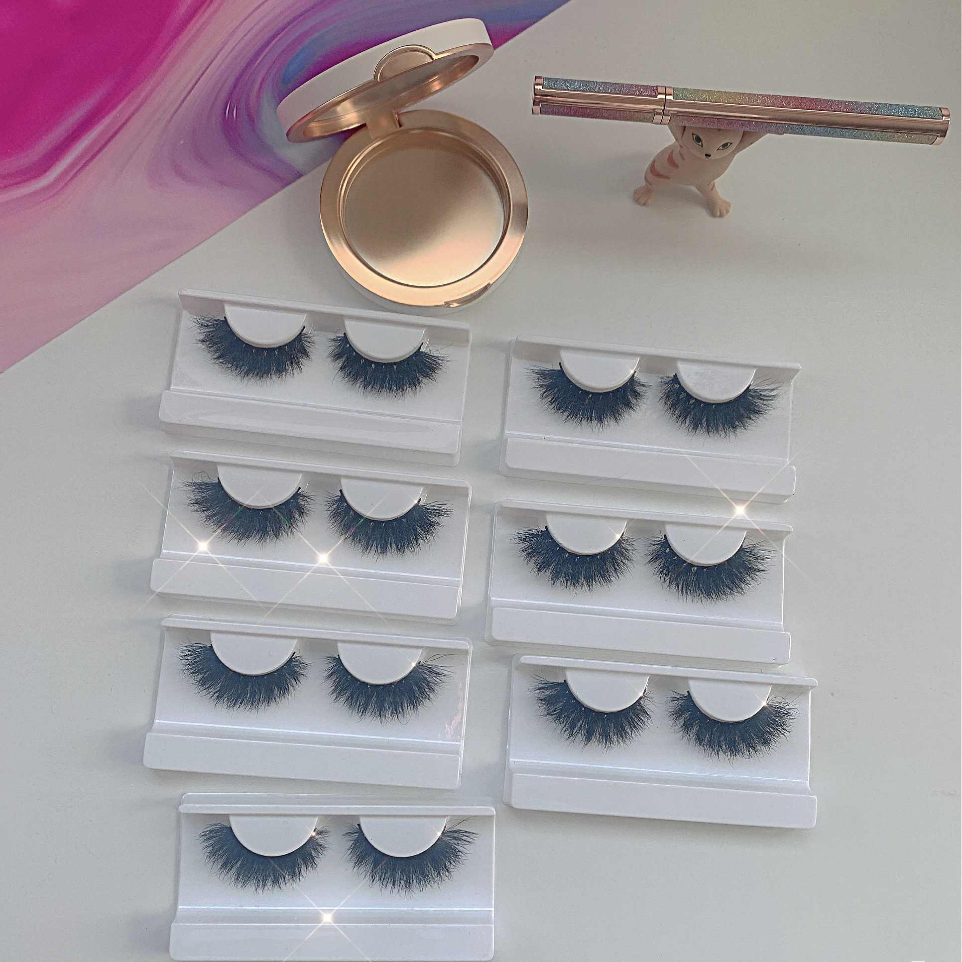 

Wholesale Mink Eyelash Cruelty Free Vegan Lashes 6d Private Label False Eyelash