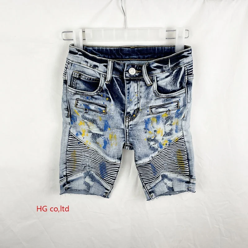 

Fashion New Style Blue Comfortable and Soft Design Kids Cotton Denim Shorts Unisex boys shorts, Customers' requested