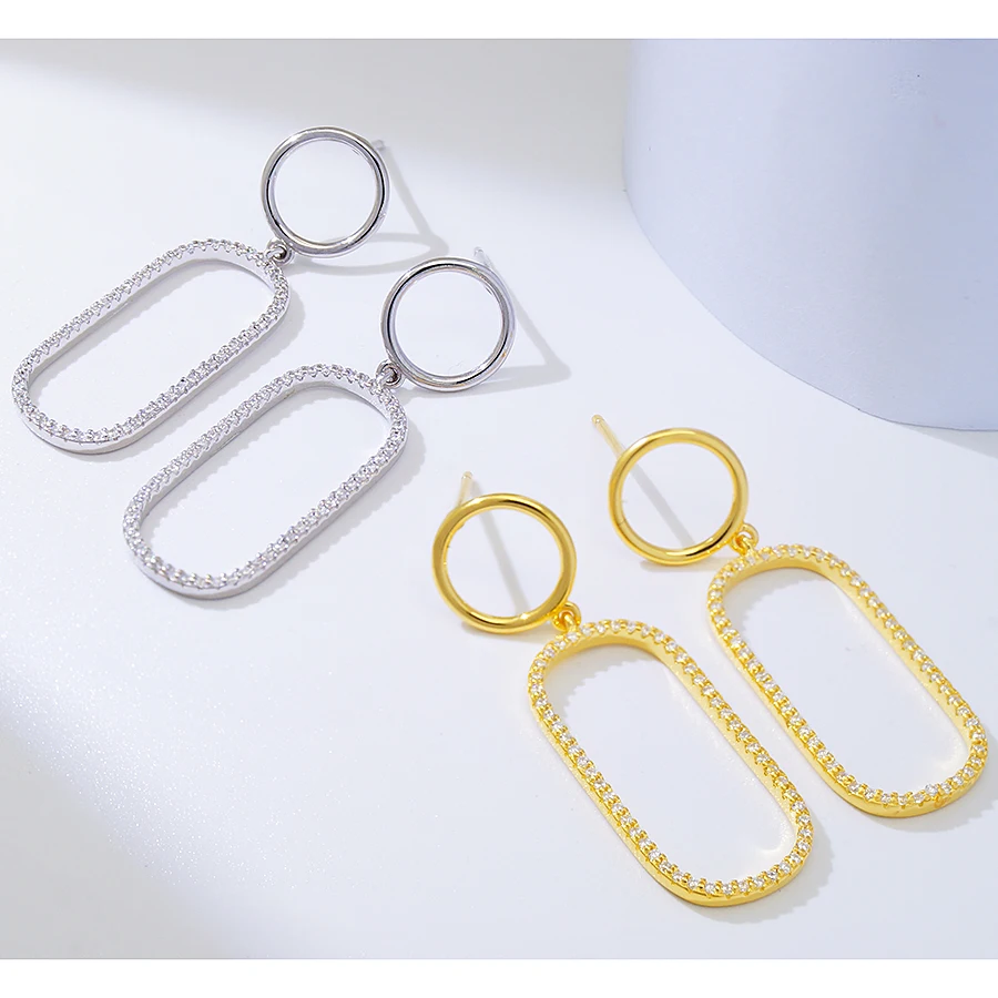 

statement big chunky fashion geometry silver rock girl minimalist gold silver korean earrings