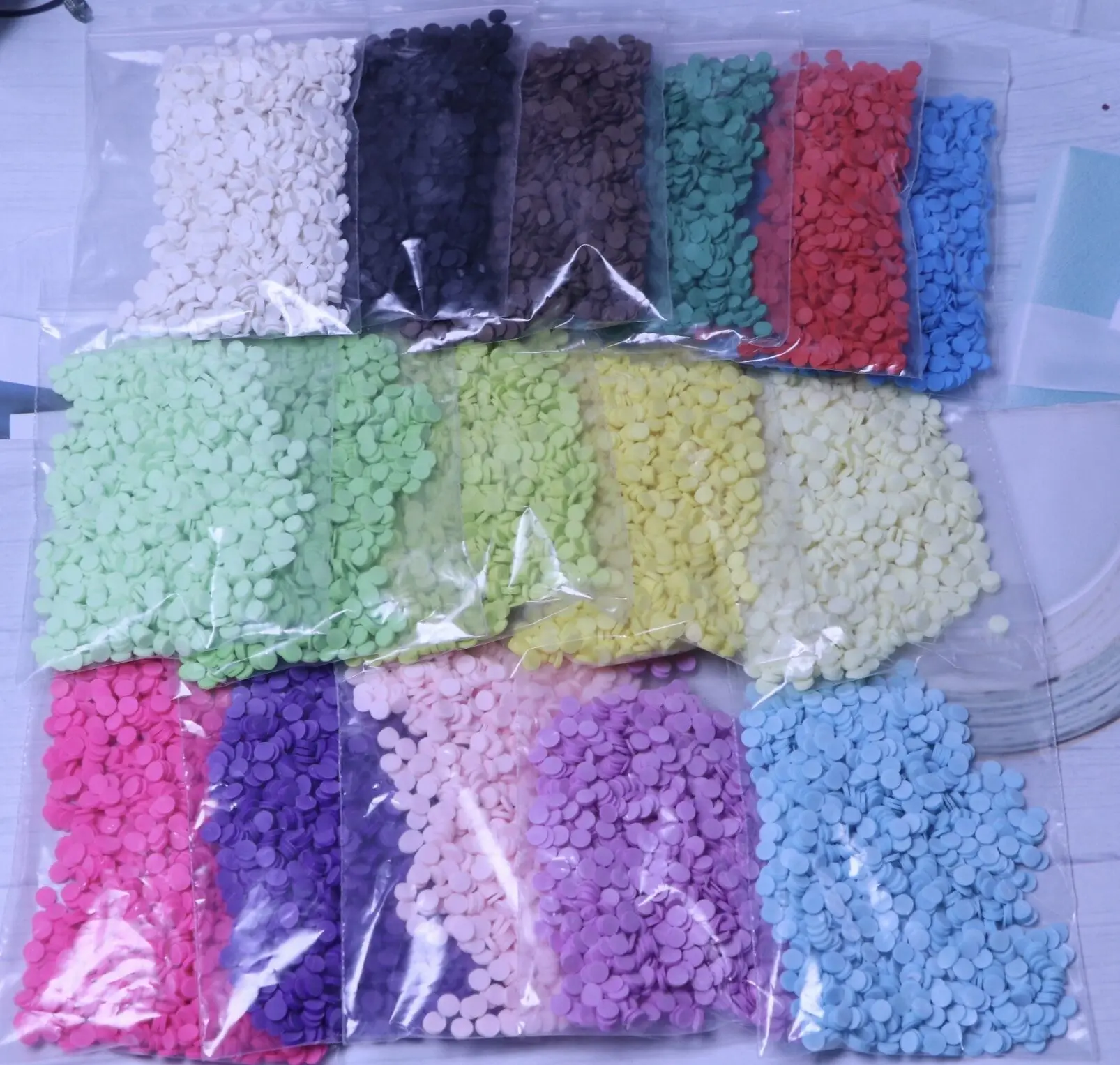 Mix 5MM Round Round Confetti Circle Polymer Clay Soft Slices Holiday Topping Tiny Miniature Food Slime Charms S