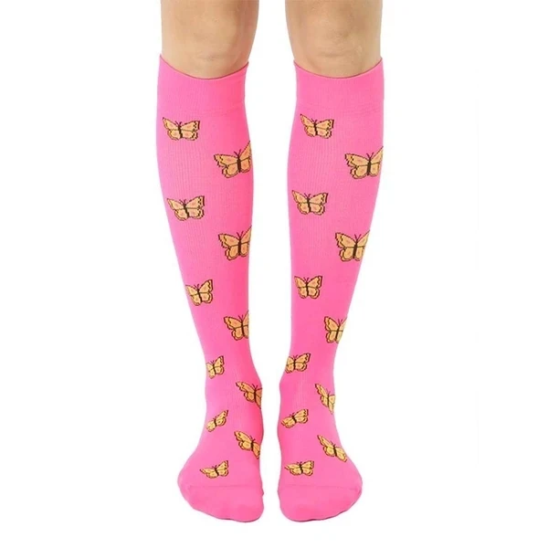 

XY-0136 Butterfly Design Women Compression Socks, Custom color