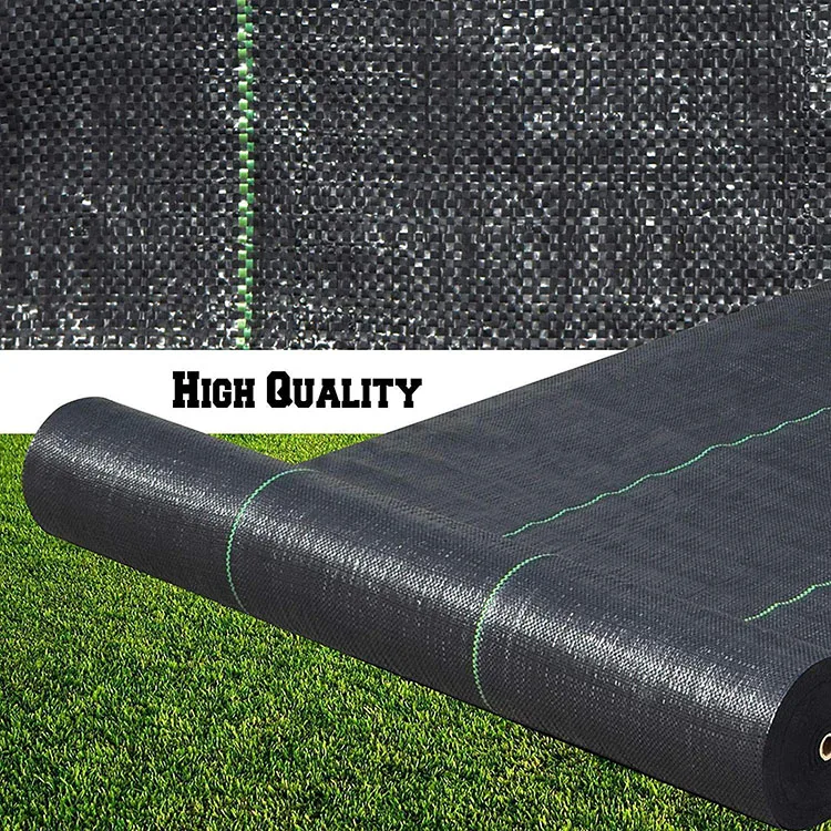 fam famgizmo 2m x 25m Woven Weed Control Fabric UV Stabilised Black Heavy Duty 100gsm Landscape Ground Cover Membrane