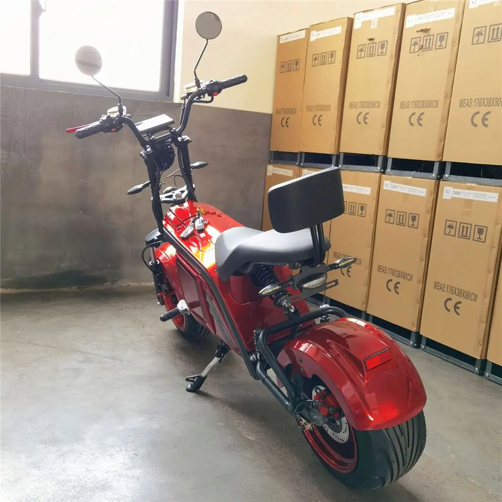 

China yongkang,2022 newest adult 2 wheel citycoco electric scooter, Black
