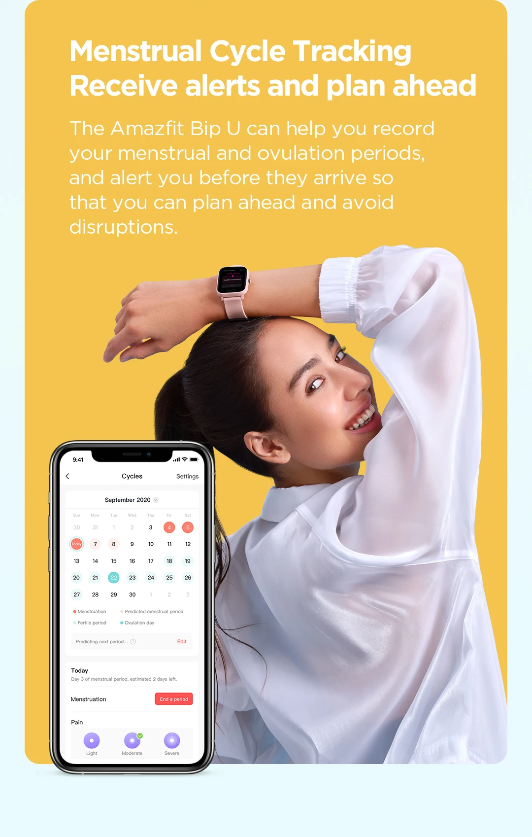 amazfit bip u pro blood pressure monitor