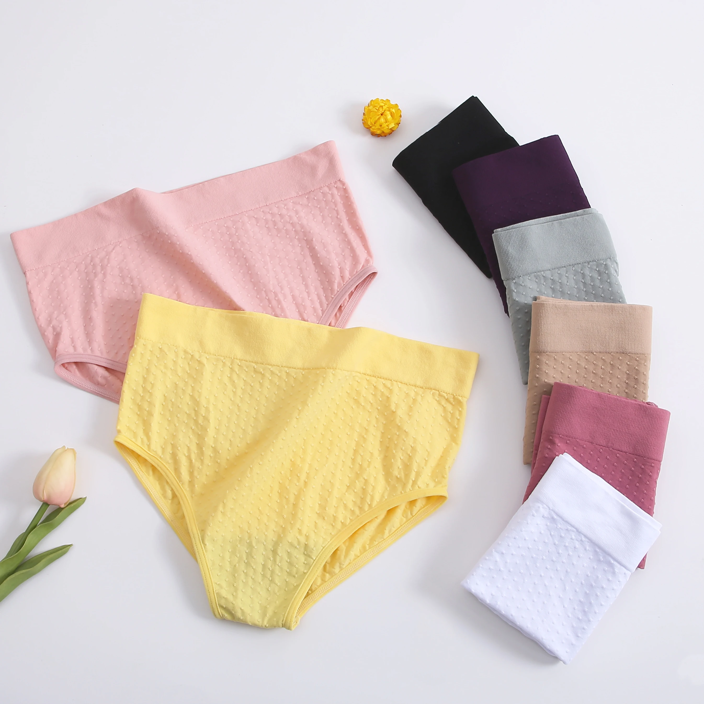 

FINETOO Hot Quality Women High Waist Sexy Cotton Panties Comfortable Briefs Underwear Female Underpants Girls Daily Wear Panties