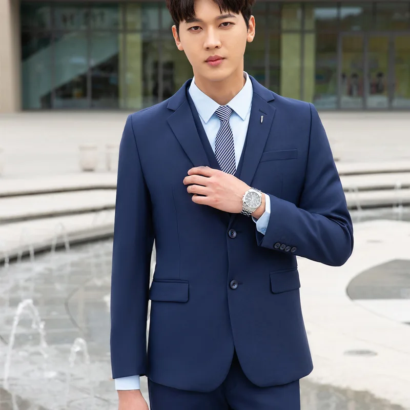 

Factory Custom Dress Suit Men S Suit Fit T R Modern Slim Business Clothing Viscose Set OEM American Style Time Fly Lead Fabric