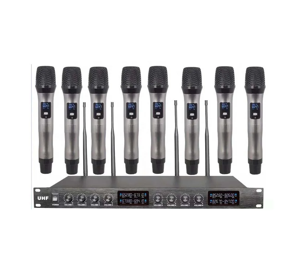 

wireless microphone uhf 8 channels