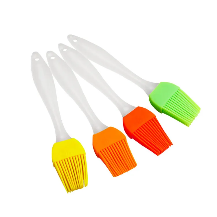 

A559 Hot Sale Kitchen Gadget Bakeware Heat-resistant Baking Bread Pastry Silicone Oil Brush Non-stick BBQ Basting Brushes, 19 colors