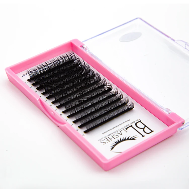 

Wholesale 3d mink luxury individual lashes soft individual lashes faux mink eyelash extension, Natural black