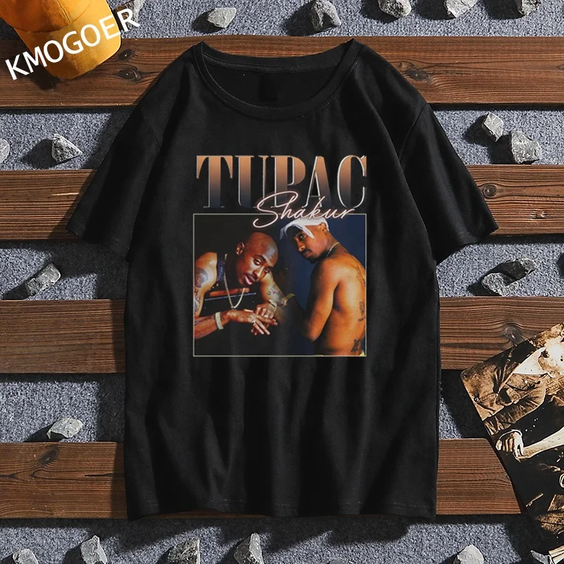 

Wholesale Men 2pac Travis Scoot Rapper Loose Fit Printing T-Shirt Hip Hop Brand Plus Size Men Graphic Tees