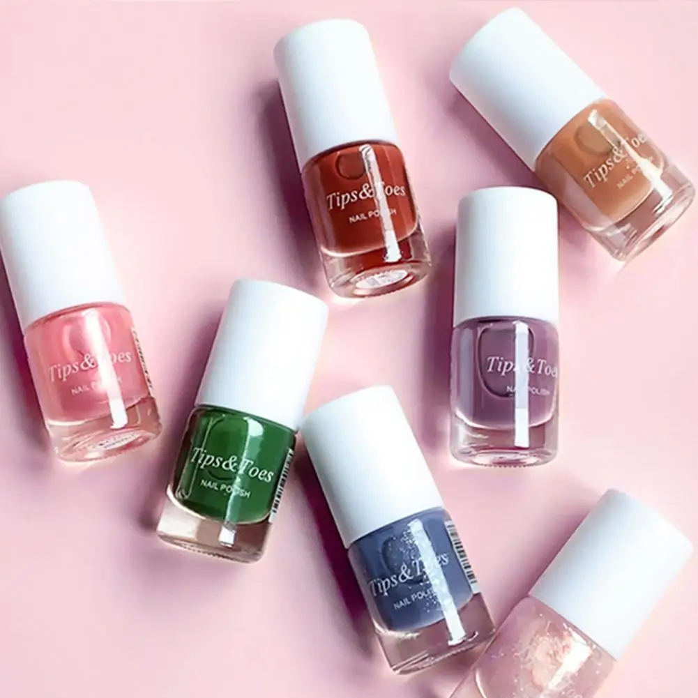 

Quick Dry Glossy Varnish Mini Finger Nail Polish for Women Girls, 29 colors