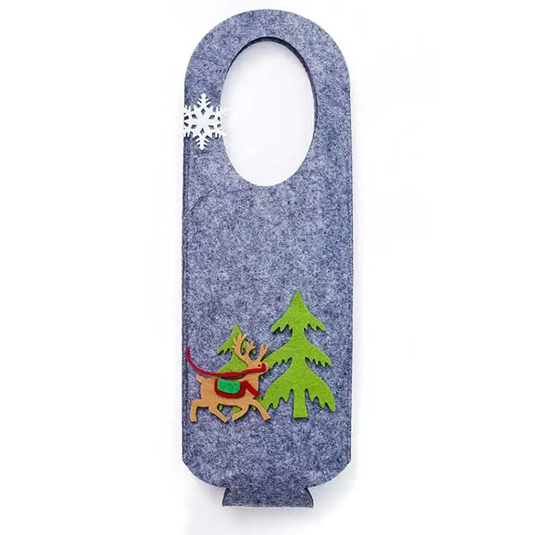 cute christmas wine bags