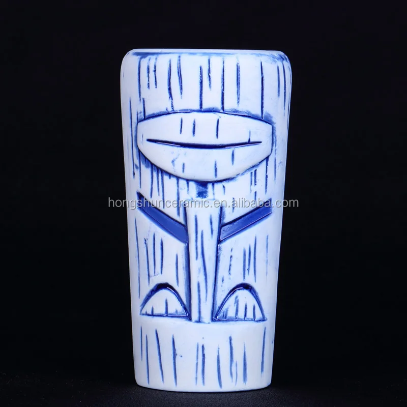 Hot sales Snow Man Hawaii Tiki Mugs Cocktail Football Cup Beer Beverage Mug Wine Mug Ceramic Tiki Mugs
