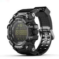 

Time Owner Bluetooth Clock EX16 Smart Watch Notification Remote Control Pedometer Sport Watch IP67 Waterproof Men's Wristwatch