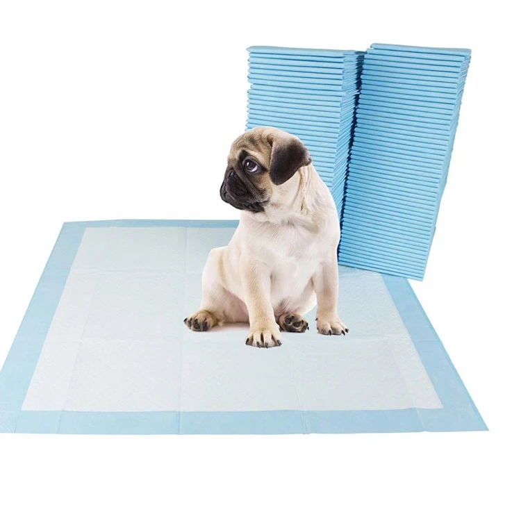 

Pet Training Pad Disposable Puppy Pet Absorbent Dog Training Pee Pad Mat, White/blue or customized